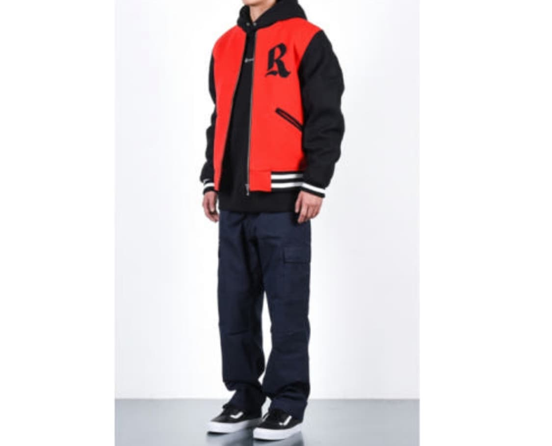 리카르도 부직포 바시티 자켓 레드 상품이미지9