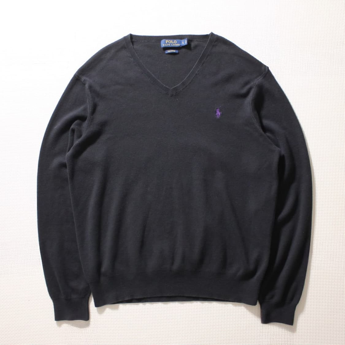 Polo 폴로 랄프로렌 퍼플포니 브이넥 니트 상품이미지1