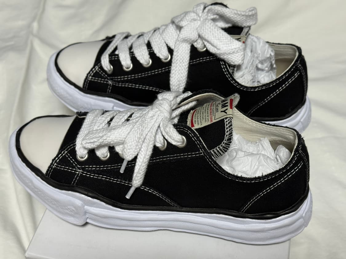 메종 미하라 야스히로 피터슨 OG 솔 캔버스 로우 44사이즈 상품이미지4