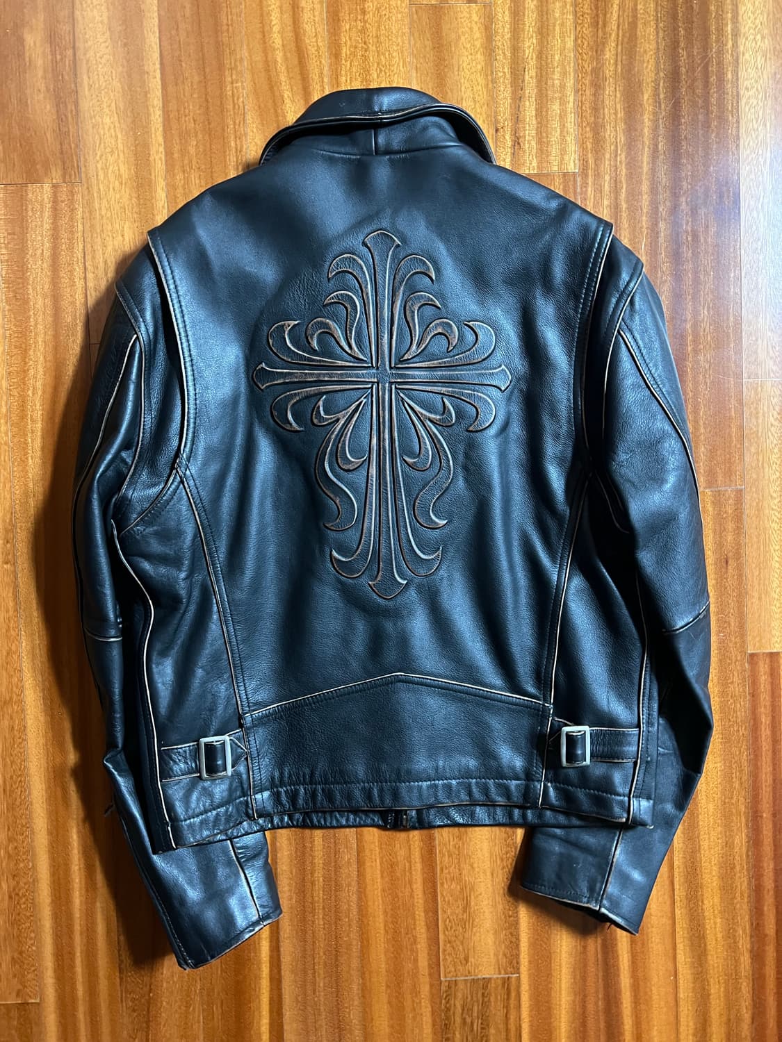 Wind armor 빈티지 가죽 자켓 상품이미지3