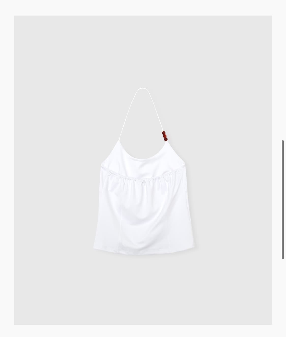 니히 Gemstone jersey cami (White) 상품이미지3