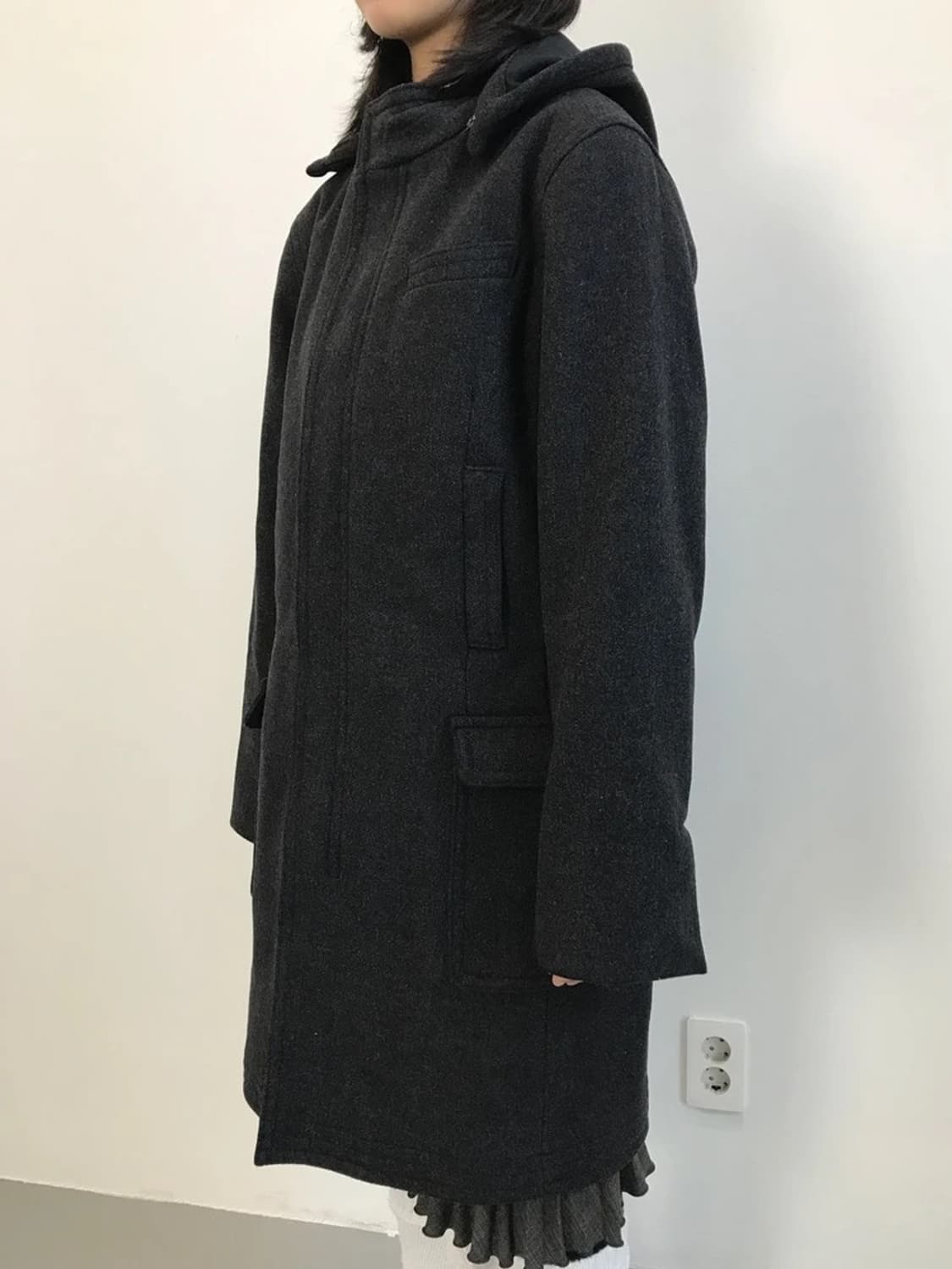 GAP Wool Blend Hooded Coat 상품이미지3