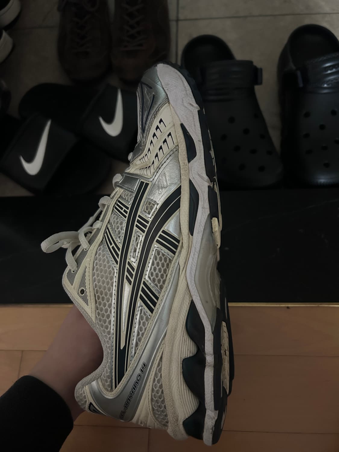 아식스 젤카야노14 화이트 미드나잇 w280 상품이미지2