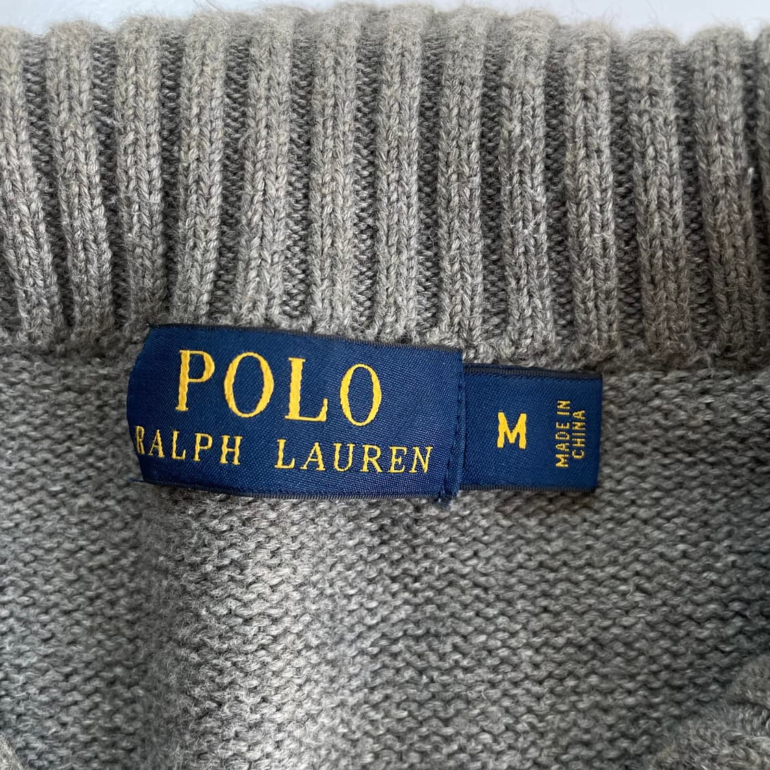 Polo  폴로 랄프로렌 자수 그레이 반집업 니트 상품이미지4