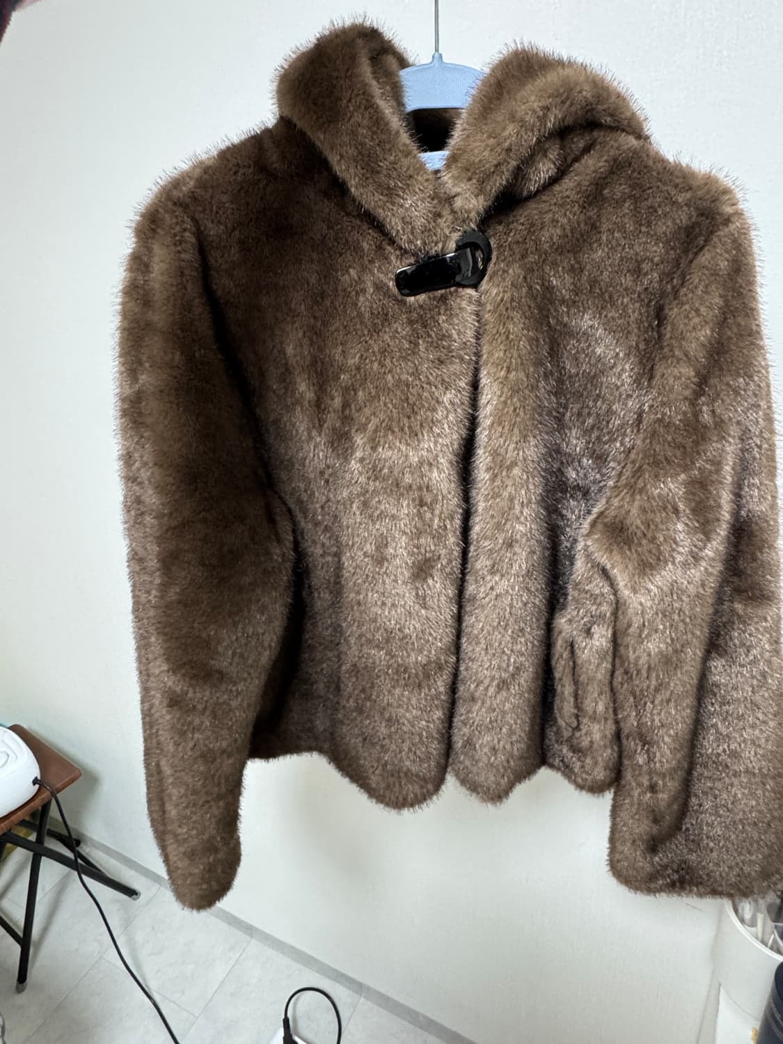 마블링 Mabling faux fur hood jacket 상품이미지4