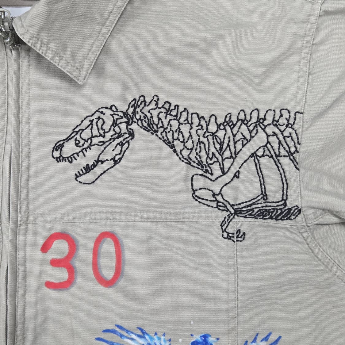 S.O/ 핸드드로잉, 자수 커스텀 자켓 상품이미지4