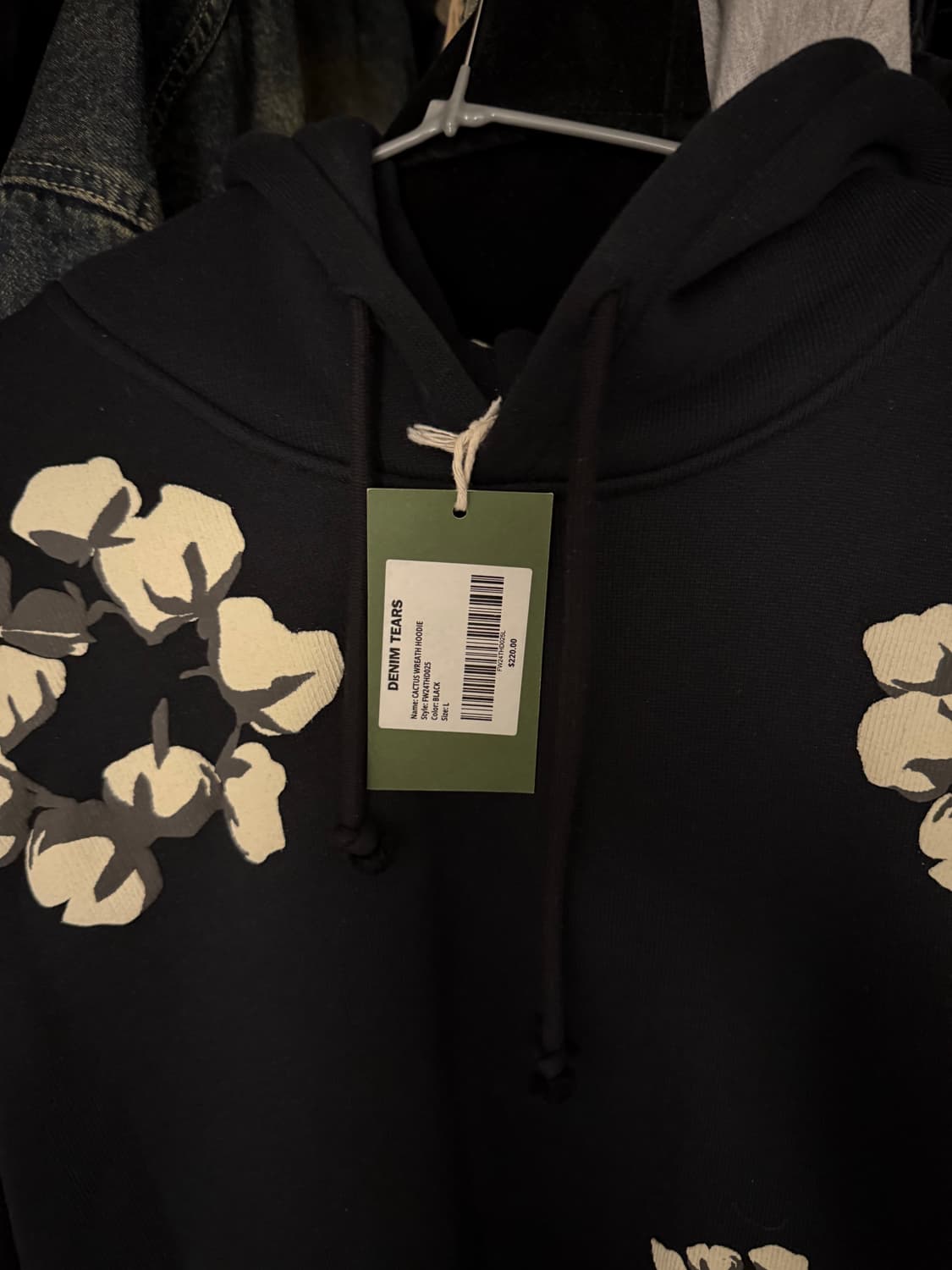 Denim Tears 데님티어스 x cpfm 리쓰 후드 블랙 L사이즈 상품이미지3