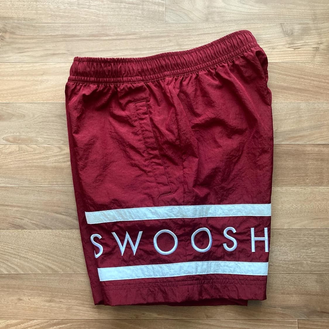 나이키 버건디 나일론 쇼츠 상품이미지4