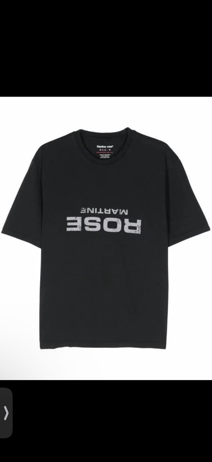 마틴로즈 로고 리버스 반팔 티셔츠 블랙 XL 상품이미지1