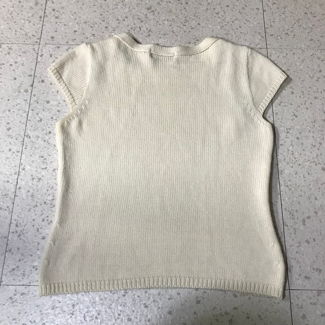 빈티지 아이보리 세트룩 ¡ 스퀘어넥 니트 목폴라 머메이드 스커트 상품이미지4