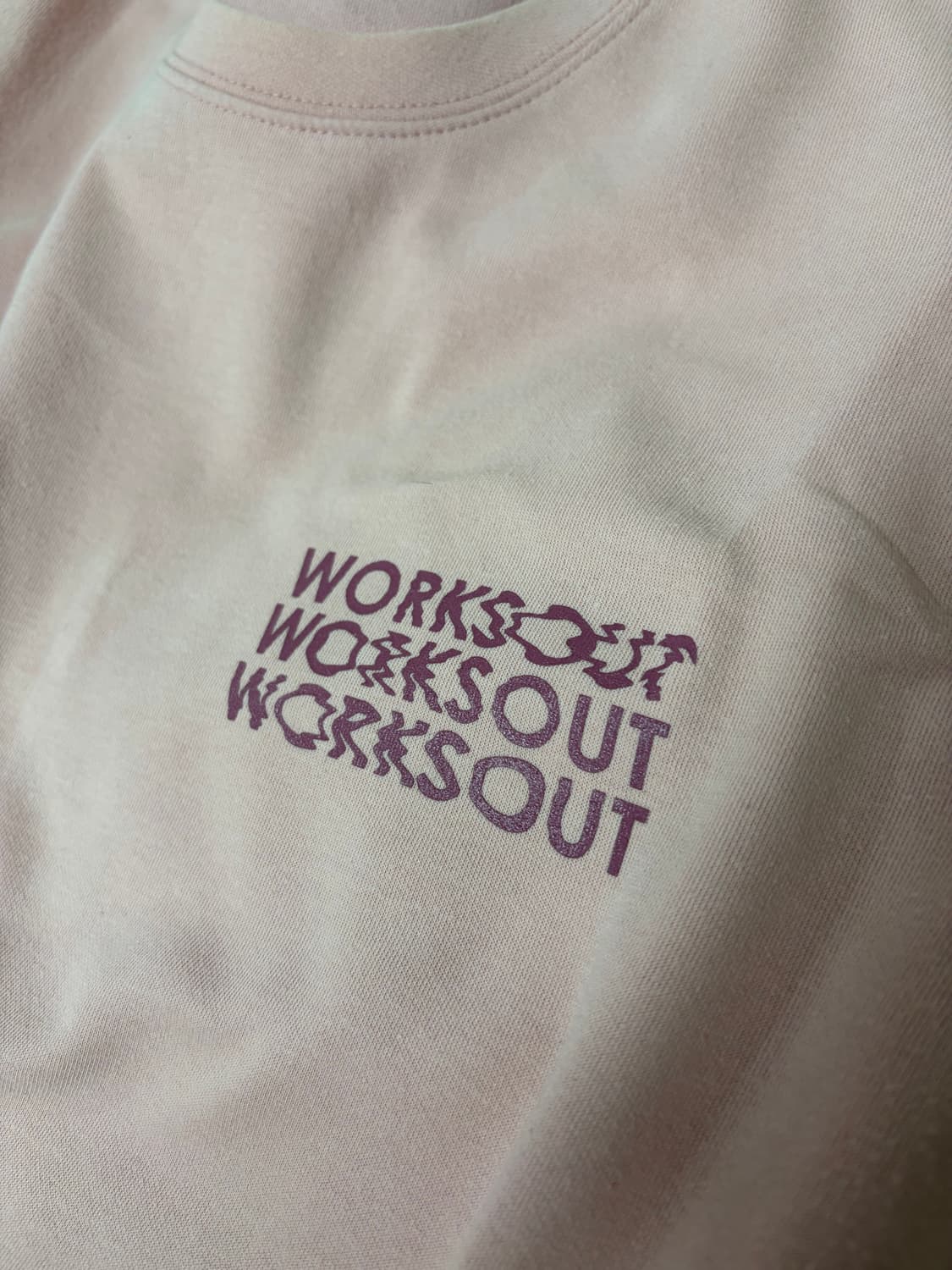 IAB STUDIO x Worksout Sand Pink T-Shirt 상품이미지2