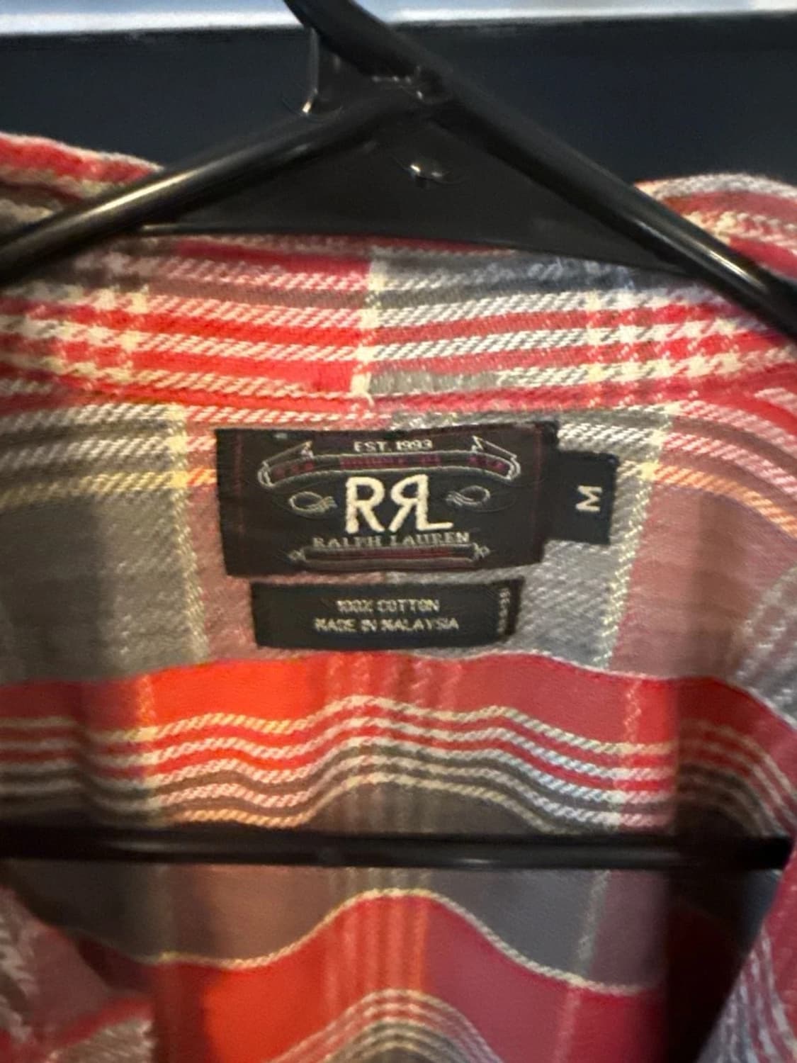 RRL 더블알엘 플레이드 트윌 워크셔츠 상품이미지2