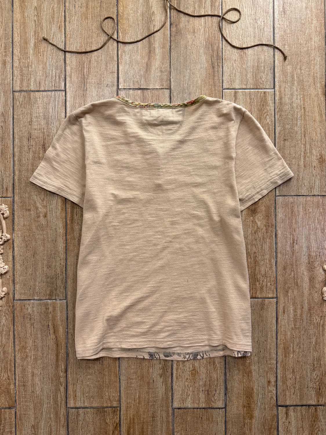 Floral Woodbutton T-shirt 0077 상품이미지6