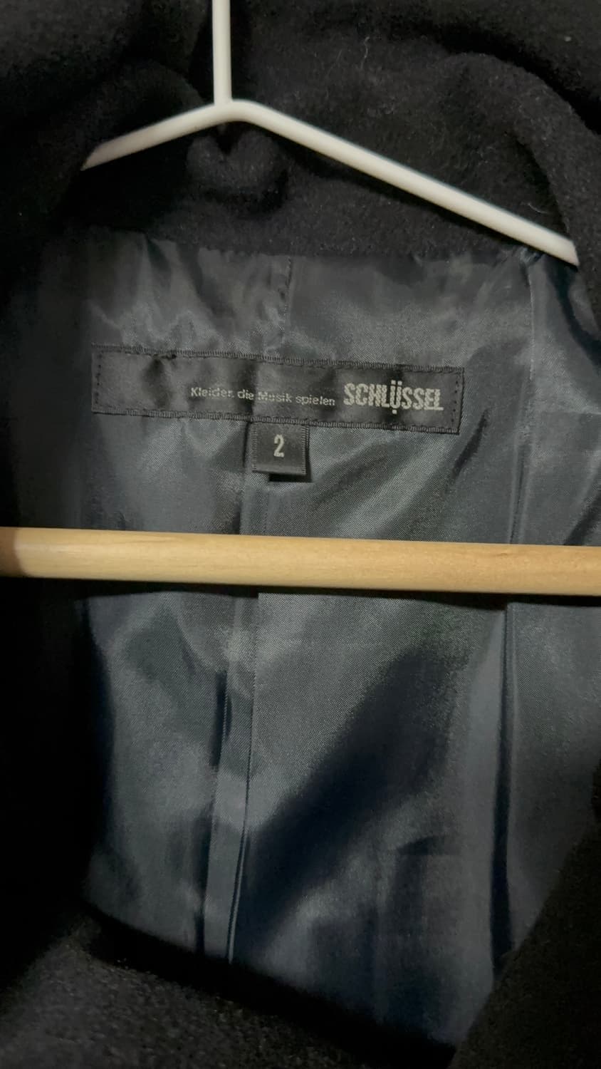 Schlussel 사선집업 하이넥 코트 상품이미지6