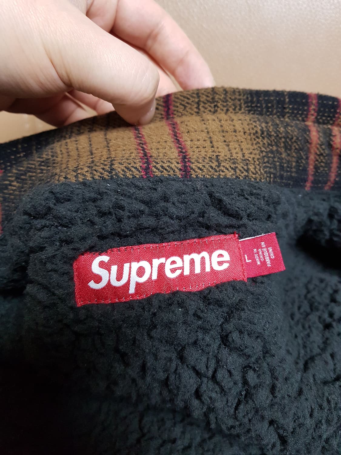 슈프림 라인드 플란넬 스냅 셔츠 자켓 23FW 상품이미지7