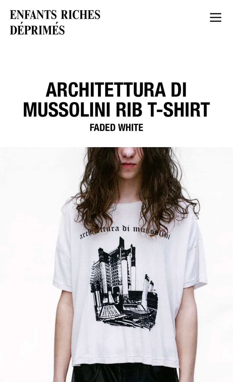 E.R.D. ARCHITETTURA DI MUSSOLINI RIB 티셔츠 상품이미지1