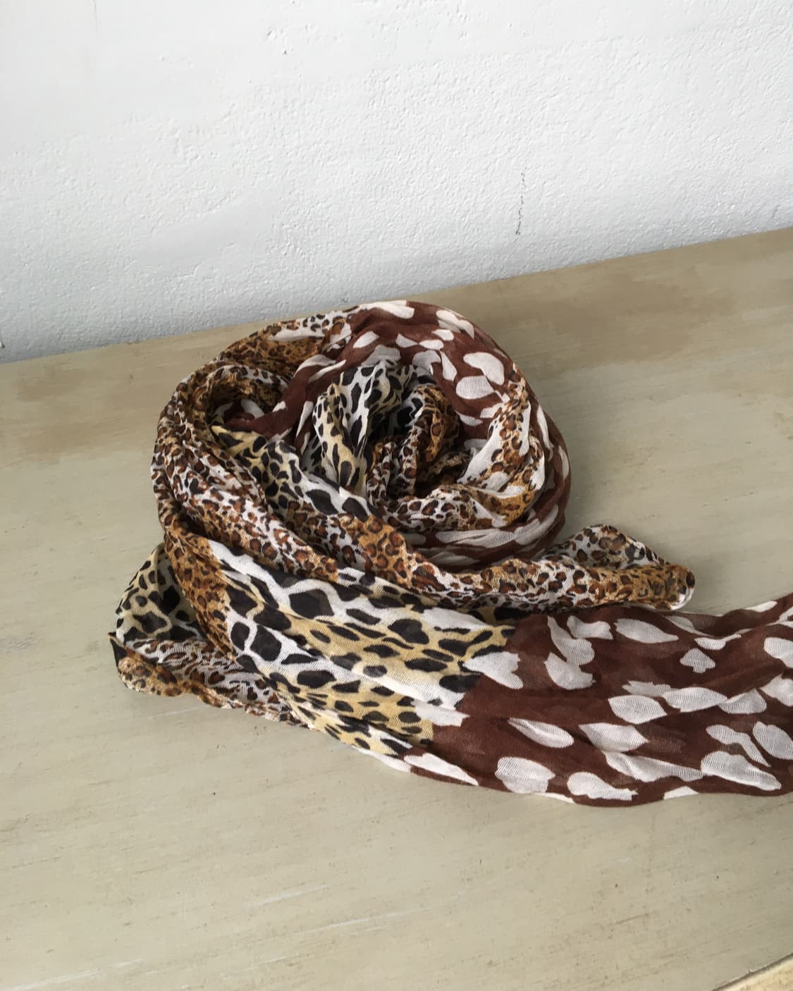 animal pattern scarf 상품이미지1