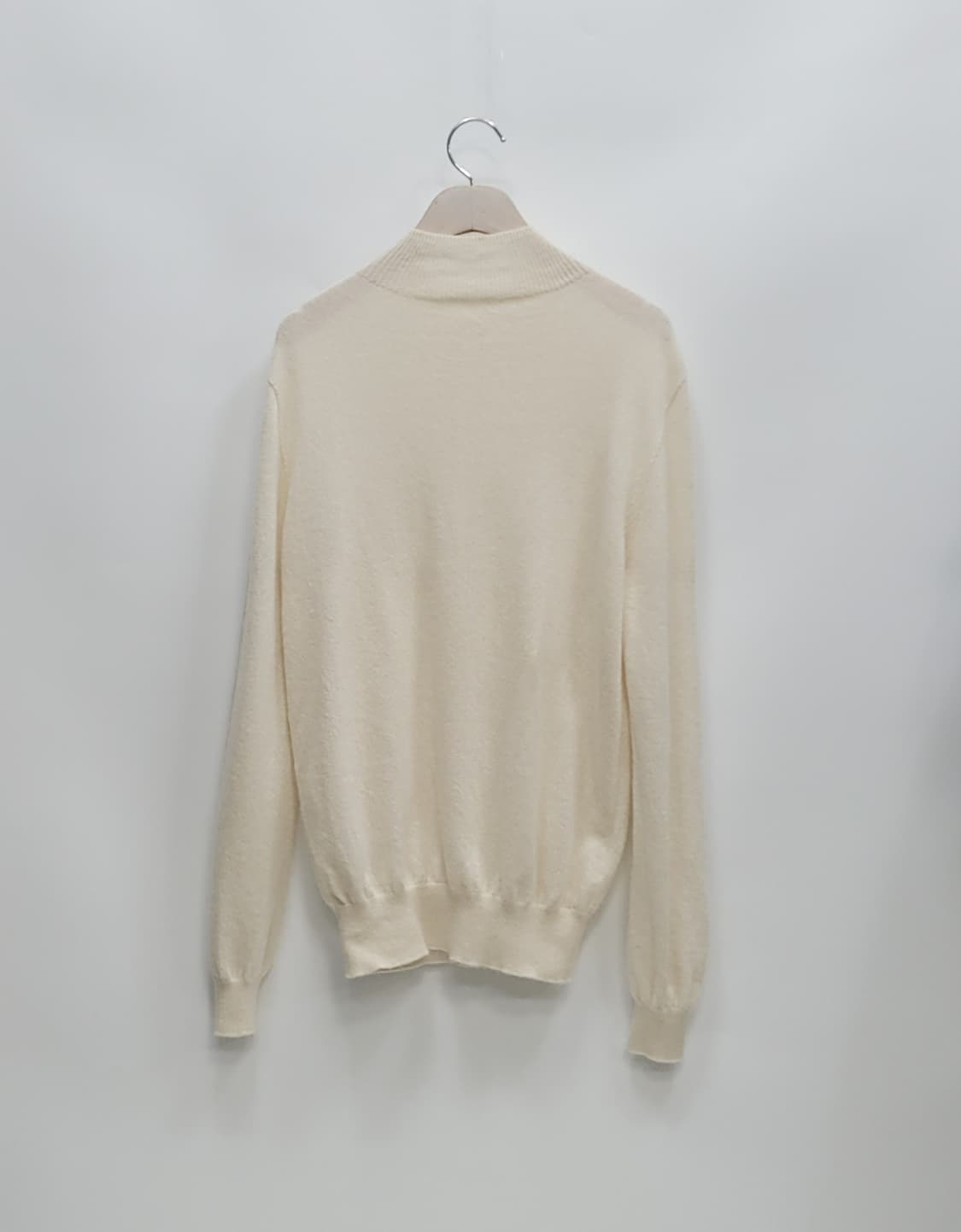 캐시미어 100% 무지 니트 / 여 M (FREE) 아이보리
 상품이미지2