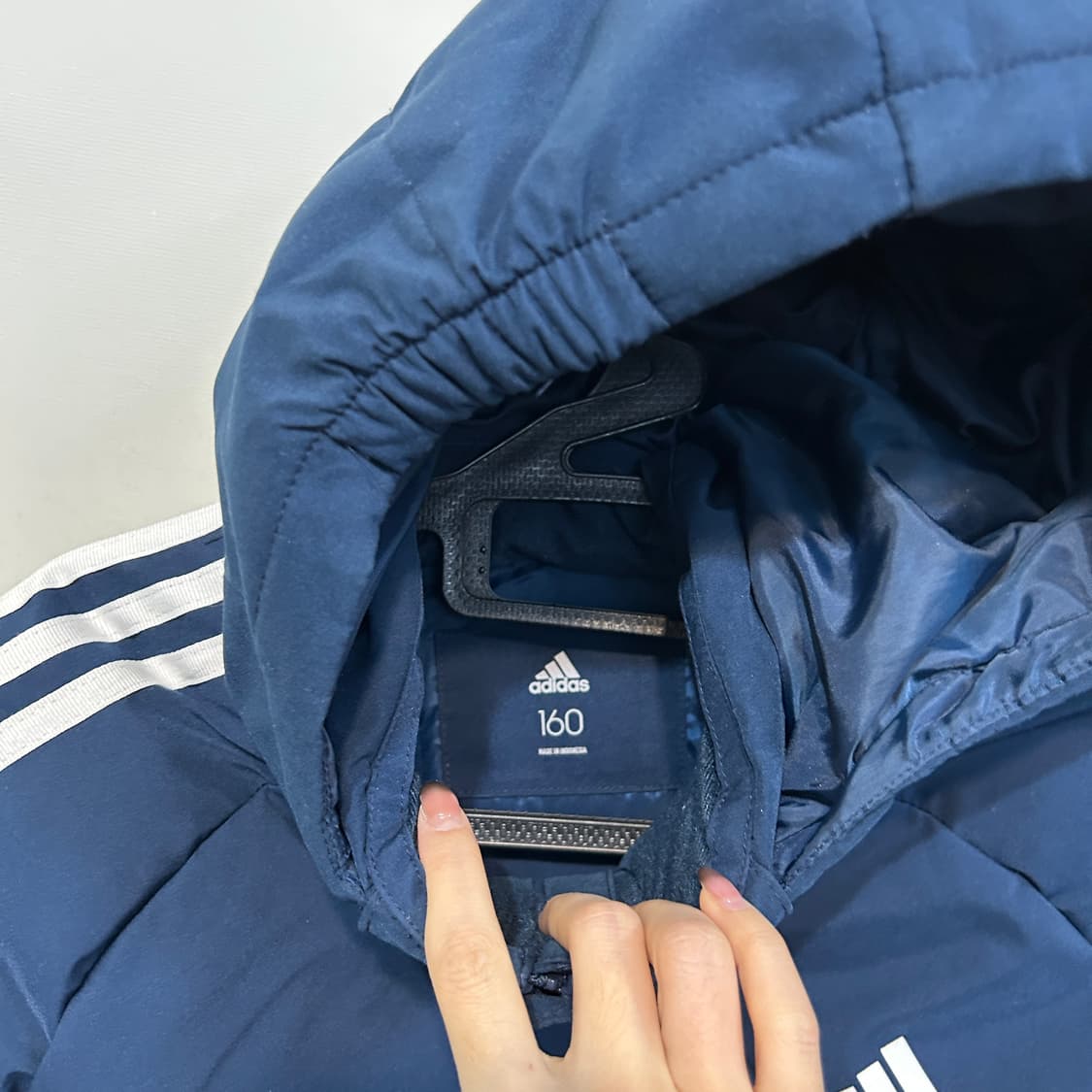 아디다스 키즈 오리털 롱패딩 160  상품이미지2