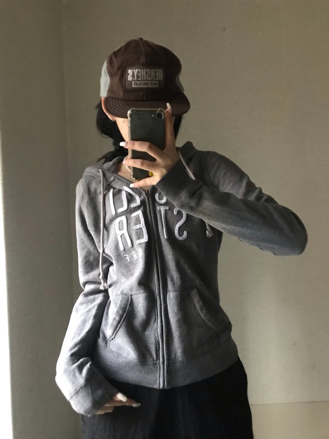 홀리스터 그레이 후드집업 상품이미지2