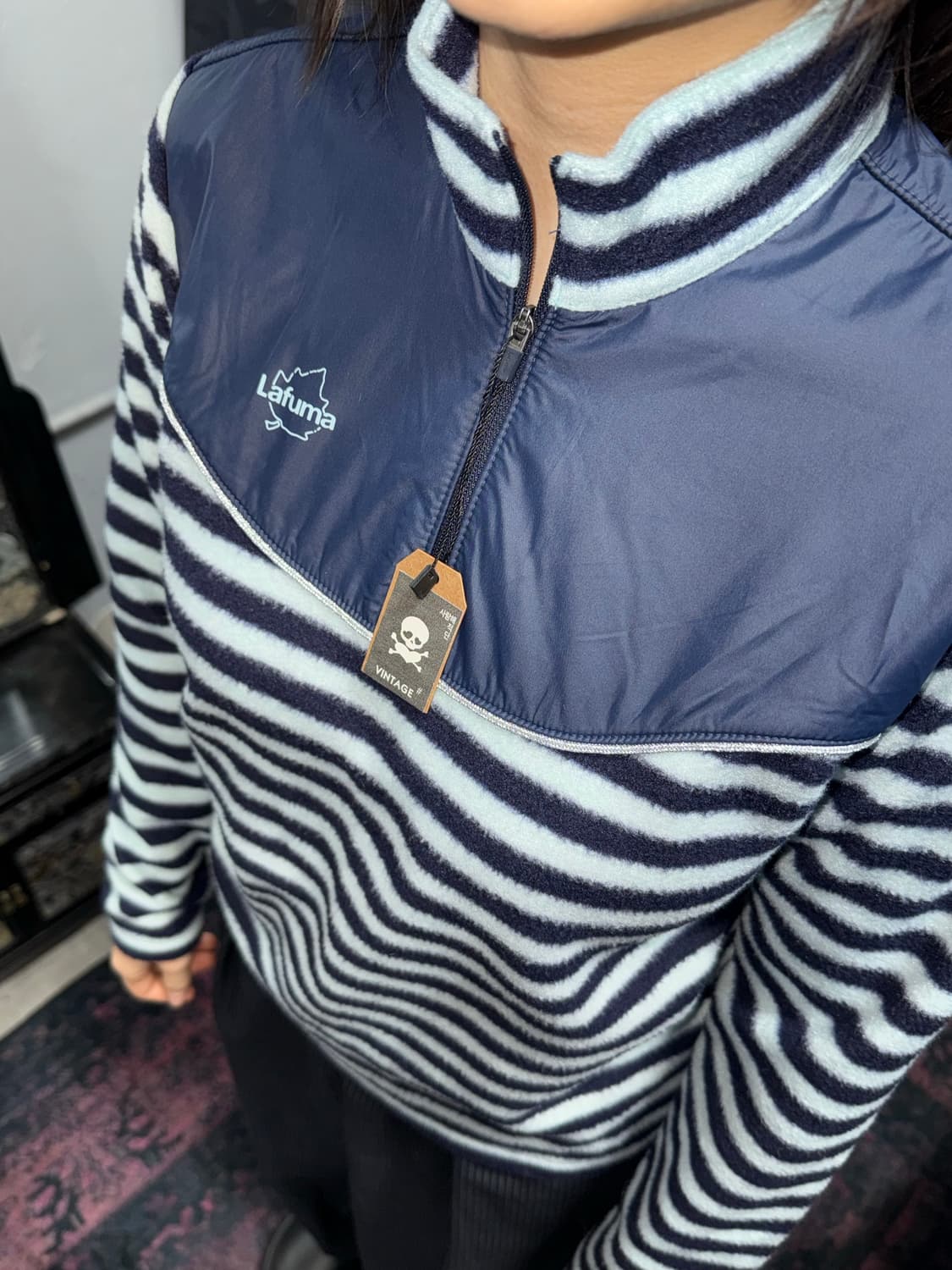 lafuma 스트라이프 키치 반집업 폴리스 상품이미지5