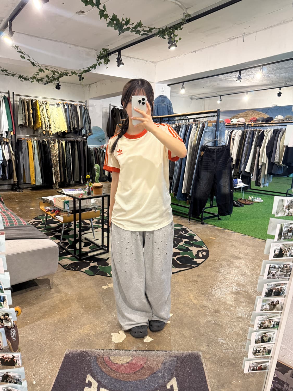 아디다스 링거 반팔티 오렌지 상품이미지4