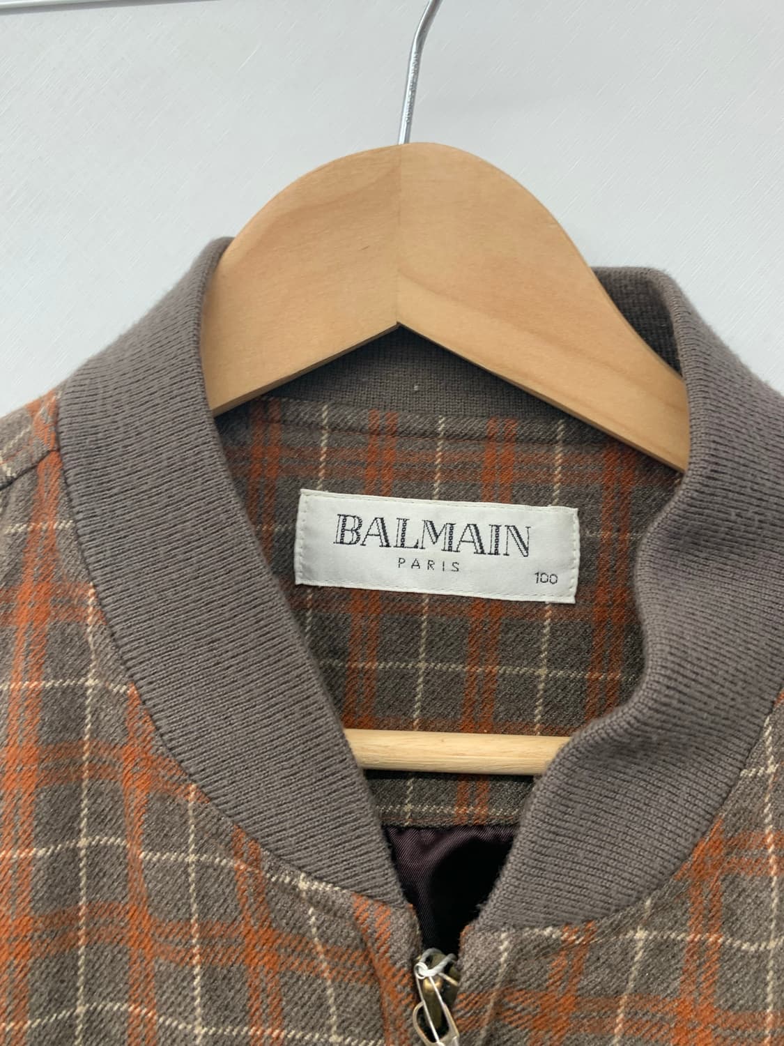 발망 90s 체크 봄버 상품이미지5