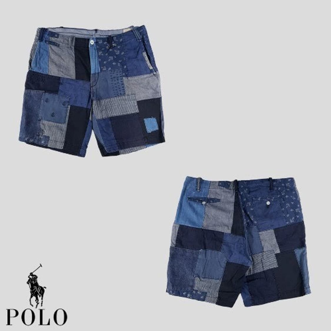 폴로 패치워크 반바지 상품이미지4
