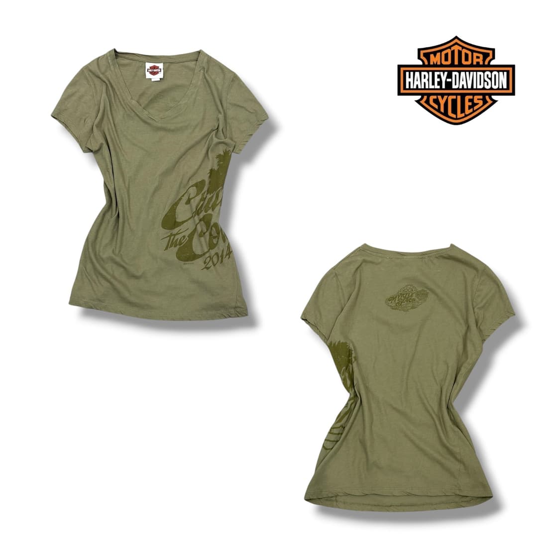 할리데이비슨 사이드 프린팅 반팔티 상품이미지2