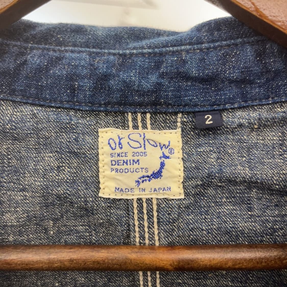 오슬로우 빈티지 재팬 데님 커버올 트러커 자켓 C07458 상품이미지5