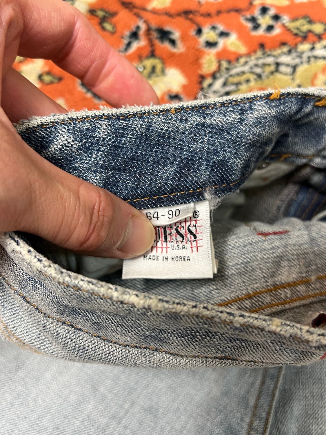 [27-28] 올드 빈티지 게스 연청 부츠컷 데님팬츠 상품이미지5