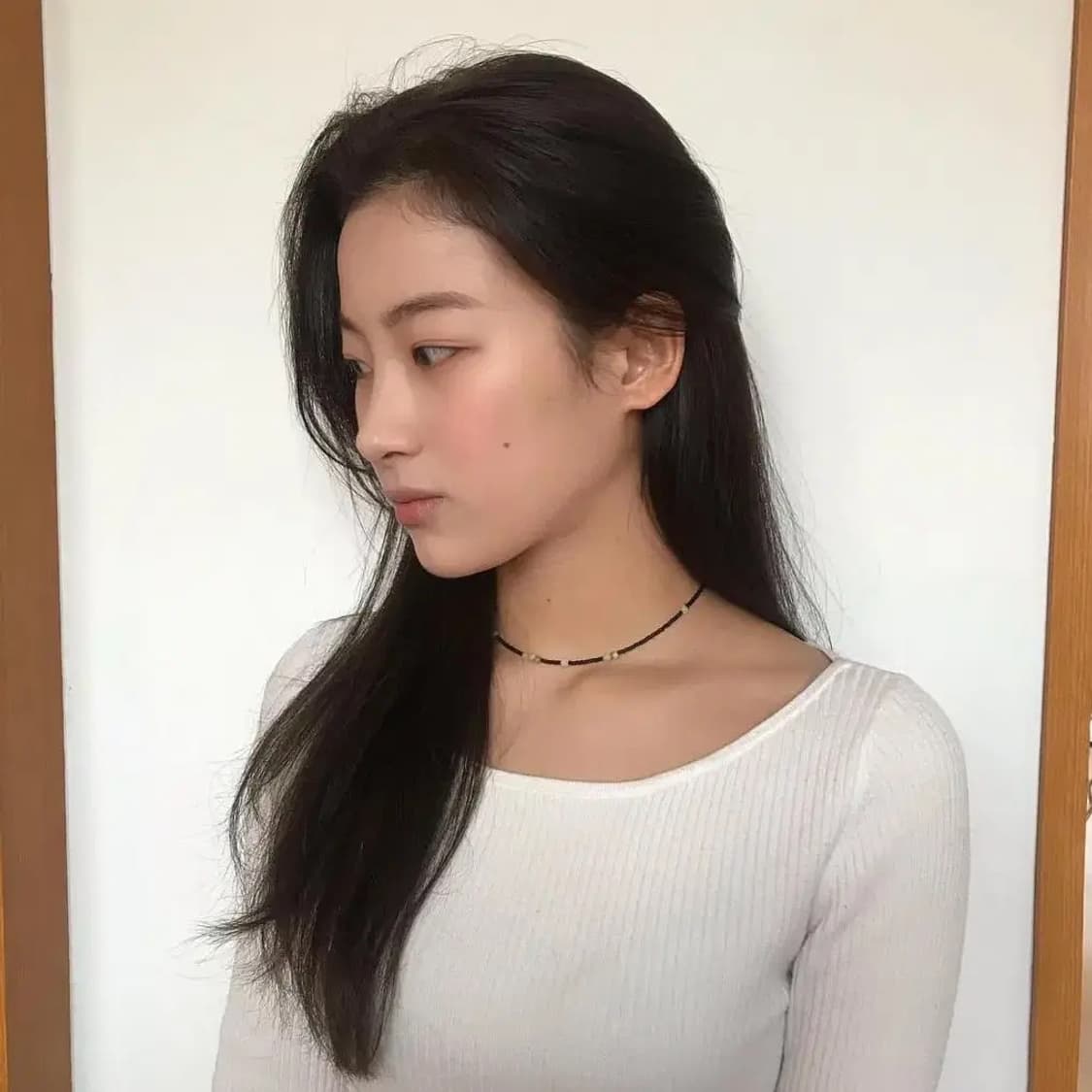 H&M 에이치엔엠 골지 니트 화이트 레이어드 긴팔 티셔츠 상품이미지2