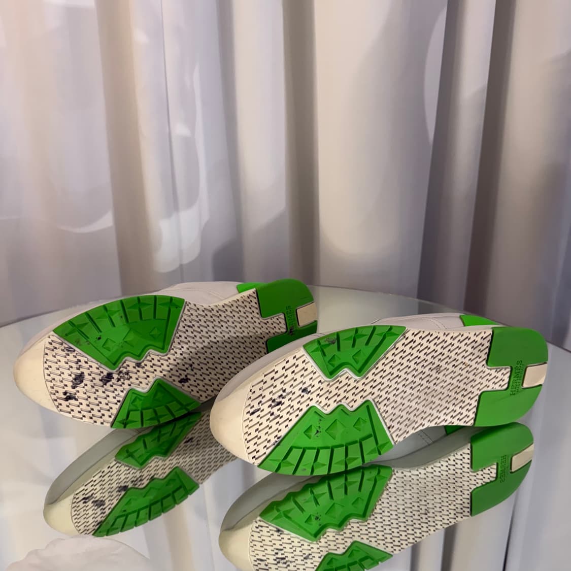 (41) 에르메스 트레일 스니커즈 네온그린 상품이미지4