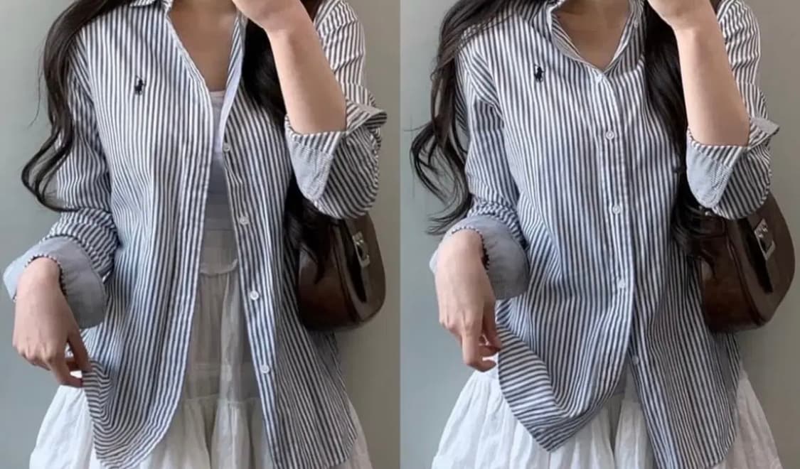 폴로 빈티지 스트라이프 셔츠 상품이미지1