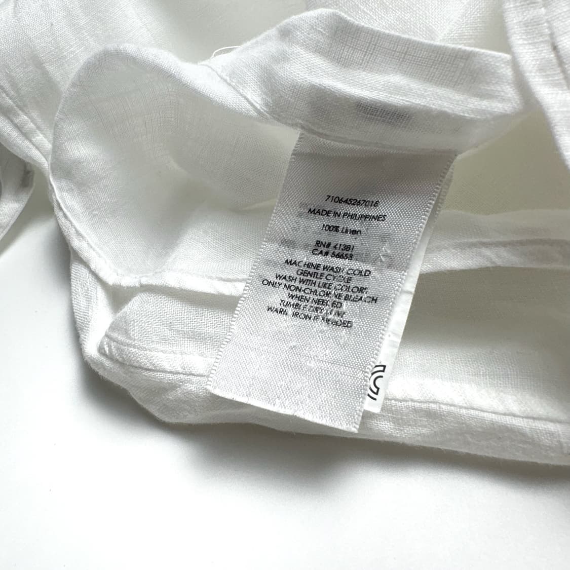 폴로 신형라벨 린넨 화이트 셔츠 상품이미지6