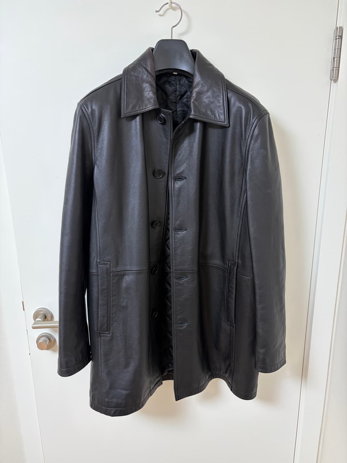 sunflower 썬플라워 레더코트 상품이미지1