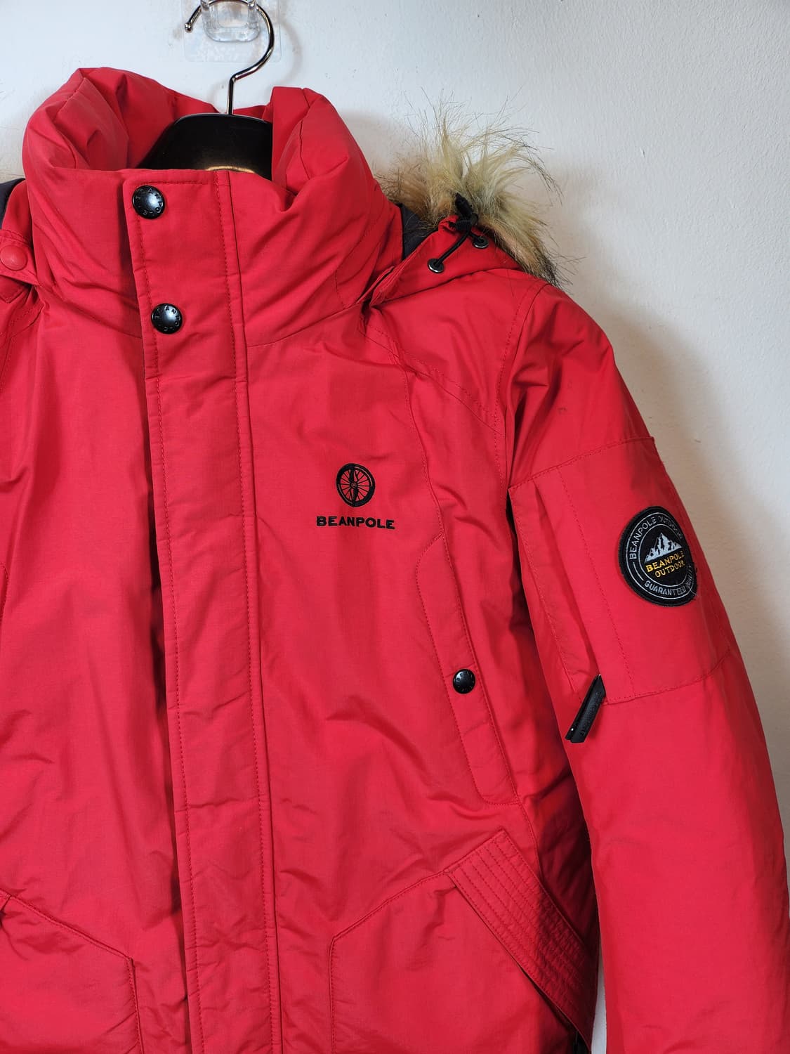 빈폴 아웃도어 빨간색 패딩 90-95 S 상품이미지3