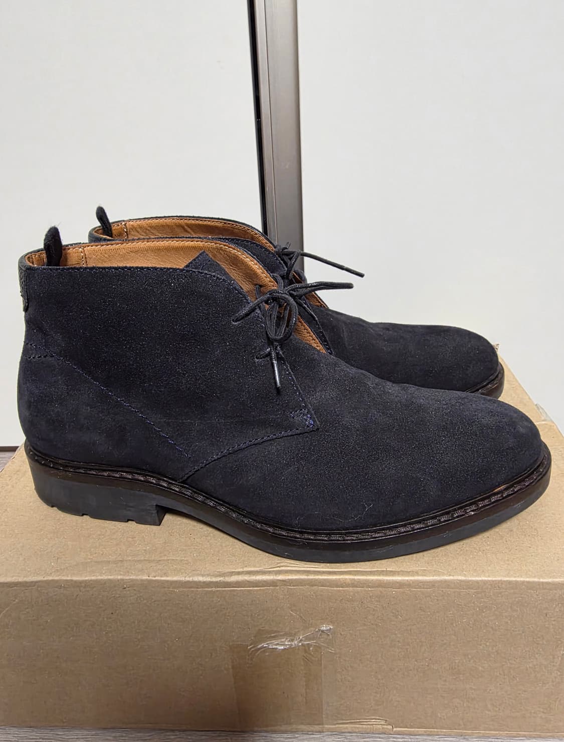 마시모뚜띠 남성 Black 스플릿 스웨이드 사파리 부츠 EU43(275) 상품이미지4