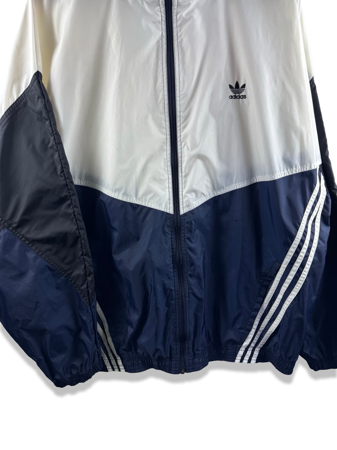 80S ADIDAS 올드스쿨 네이비 블랙 나일론 자켓2917 상품이미지5