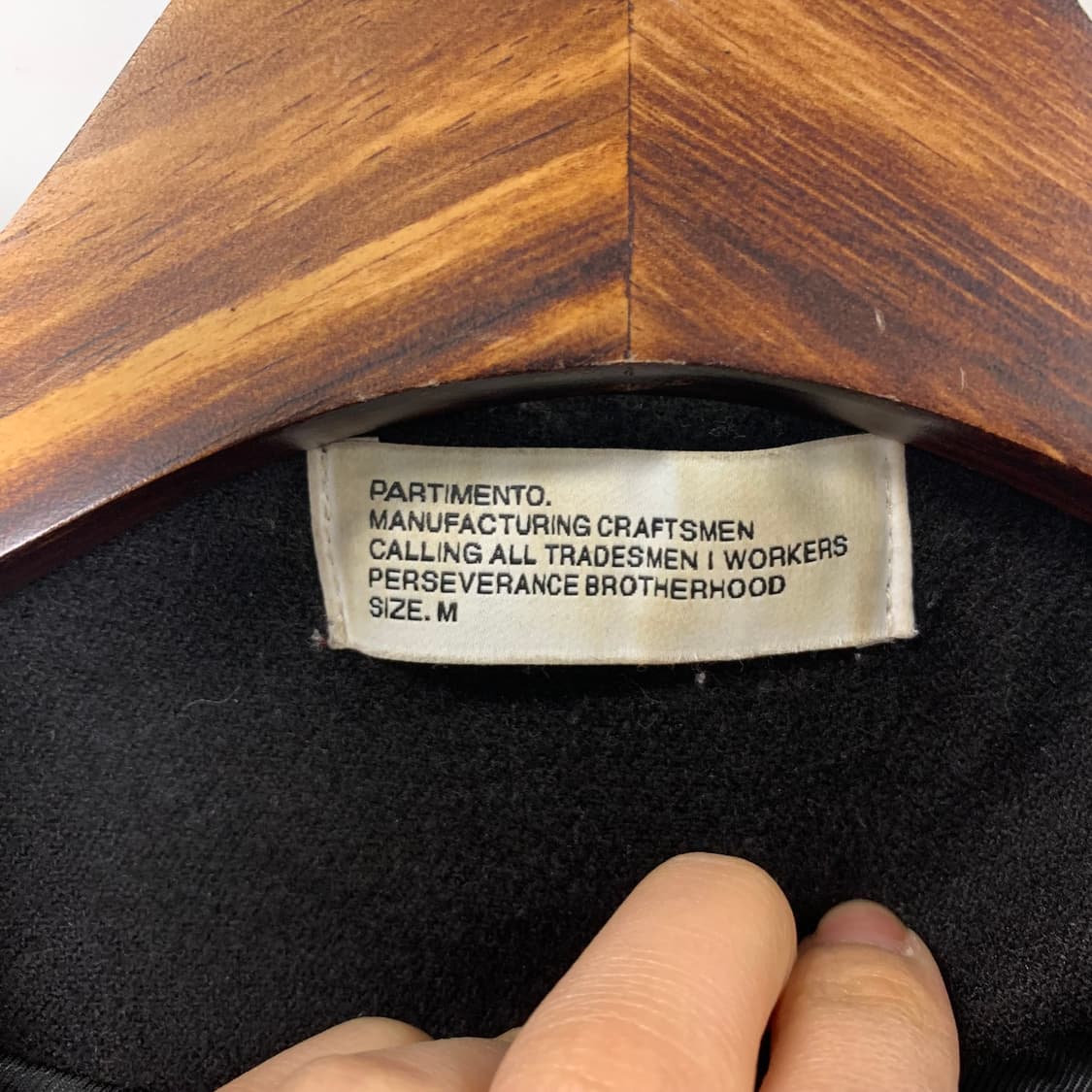 파르티멘토 블랙 더플 떡볶이 하프코트  상품이미지6