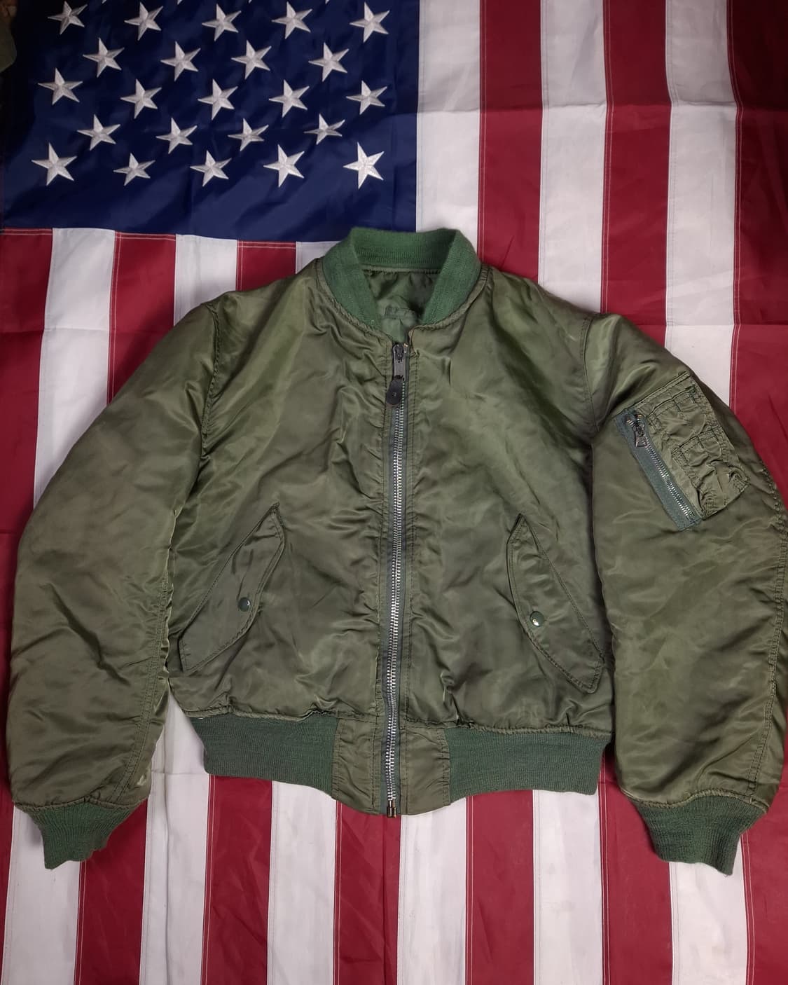 오리지날 미국제조 알파사 미공군 민수용 MA-1 항공자켓 상품이미지1