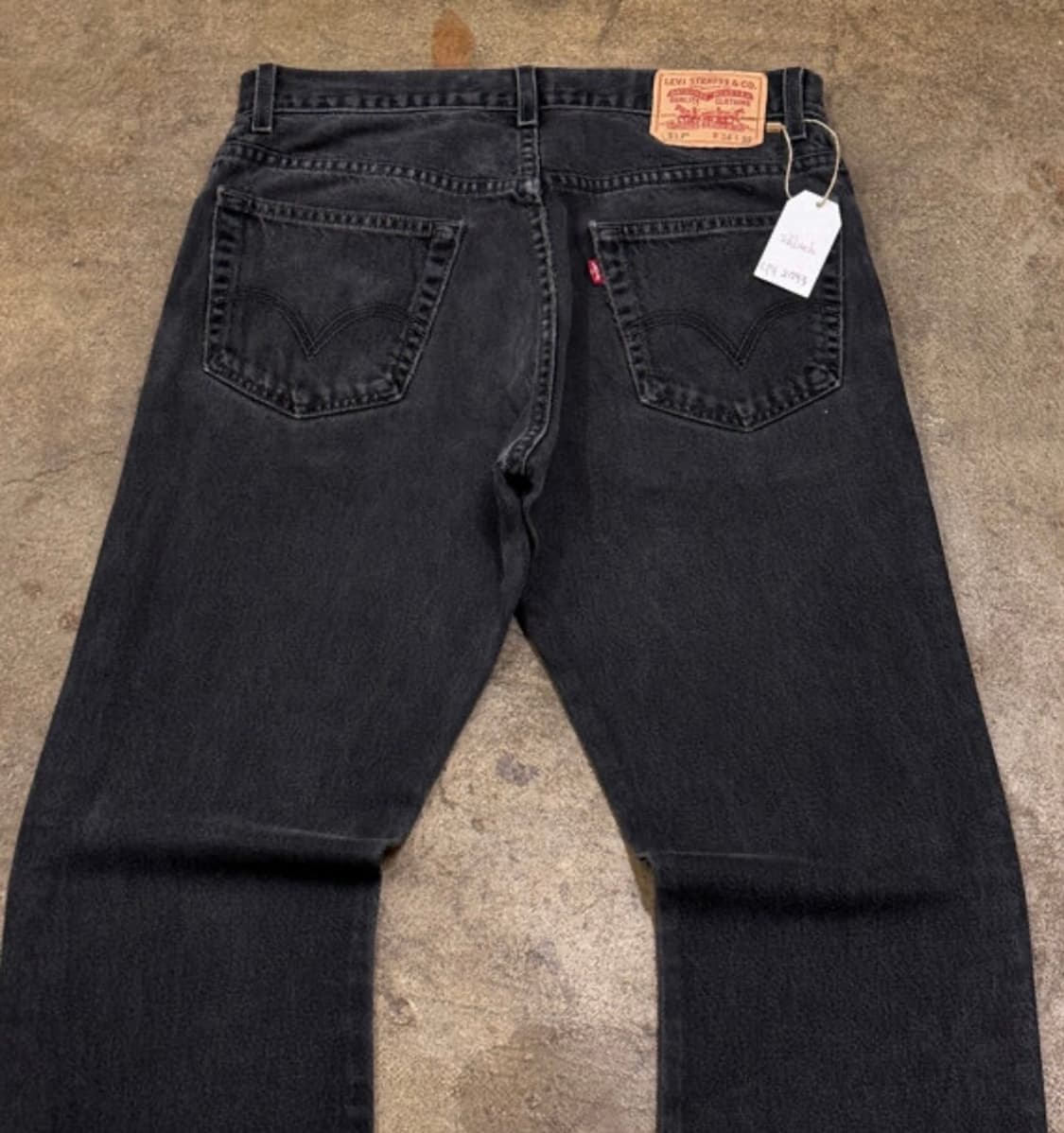 (33) 리바이스 517 블랙 데님 부츠컷  상품이미지5