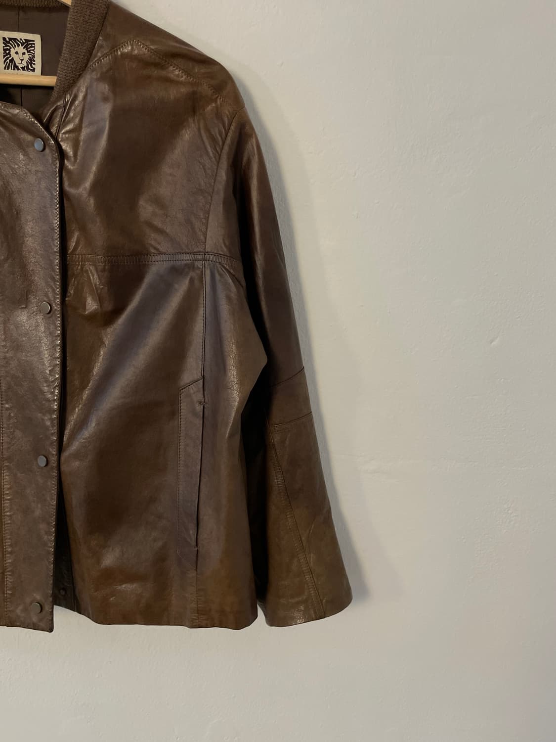 앤클라인 레더 자켓  상품이미지4