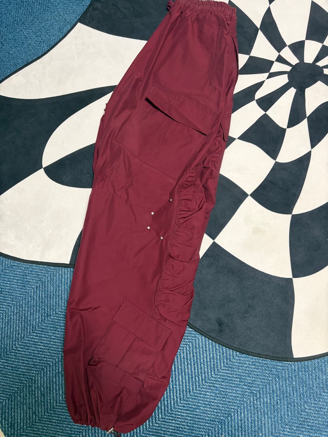 노쿨러스 셔링퍈츠 버건디 2사이즈 상품이미지2