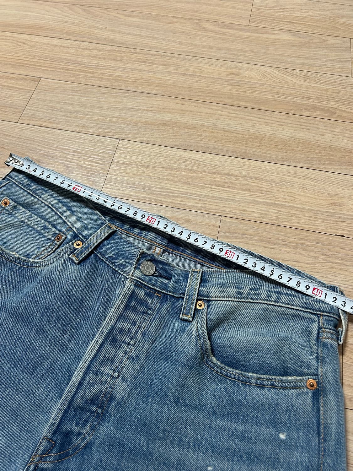 Levi’s 150주년 501 패치워크 데미지 데님팬츠 상품이미지7