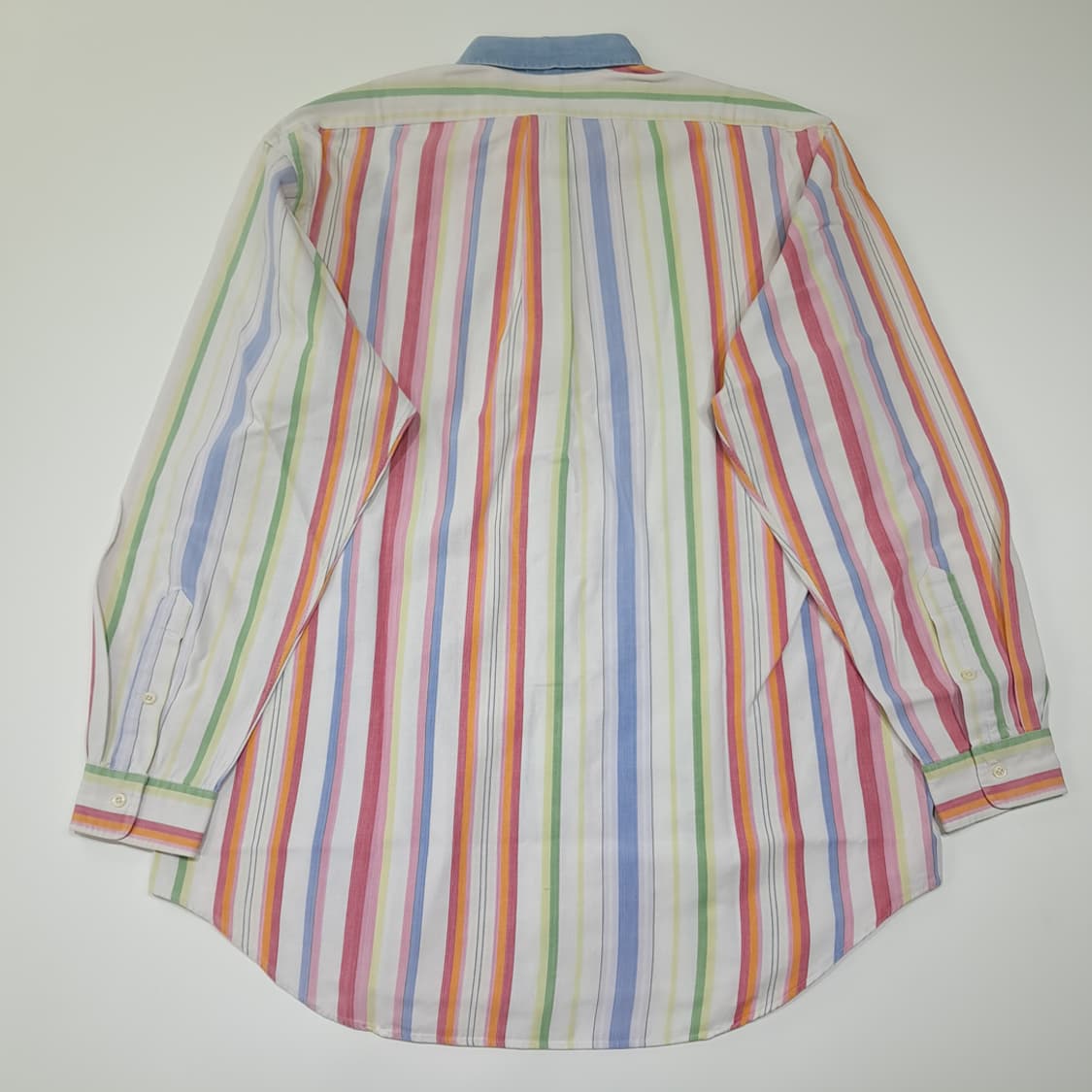 CL916 L 폴로 80s 싱가포르판 멀티스트라이프 샴브레이 셔츠 남방 상품이미지6