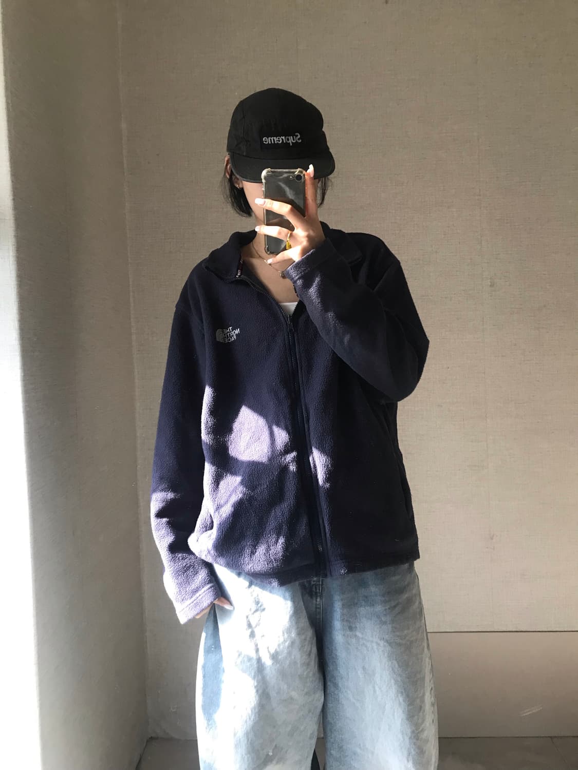 노페 네이비 후리스 상품이미지4