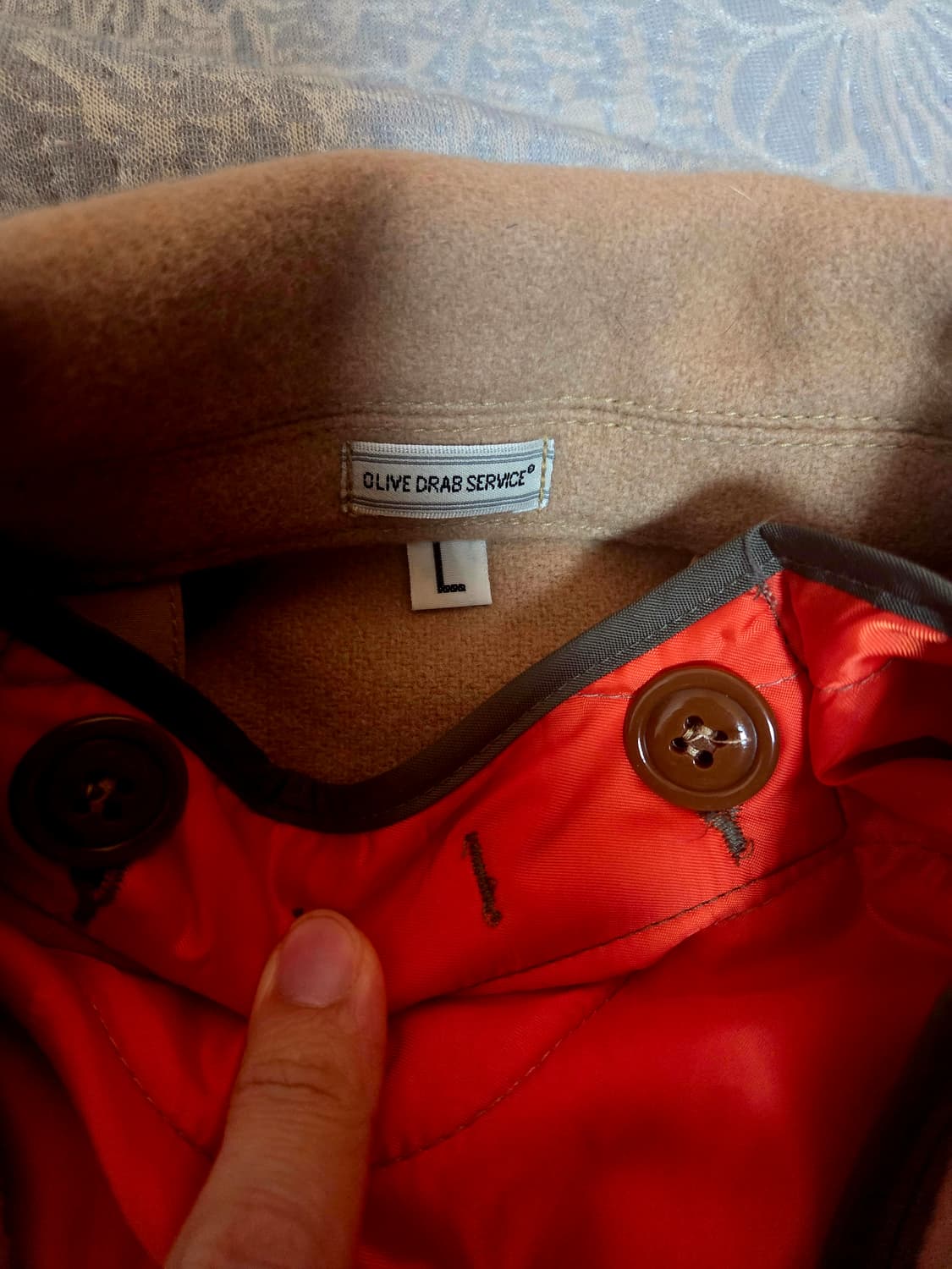 L,105) ods[올리브드랩서비스] 파더코트 카멜색상 팝니다. 상품이미지5