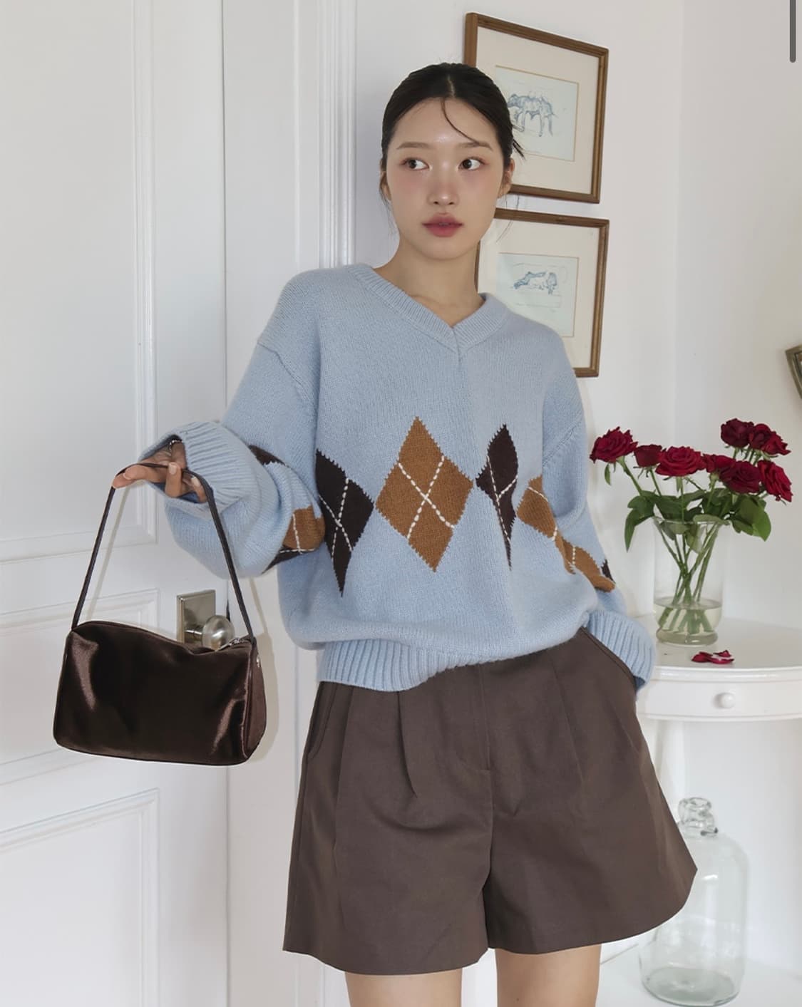 틸아이다이 아가일니트 상품이미지5