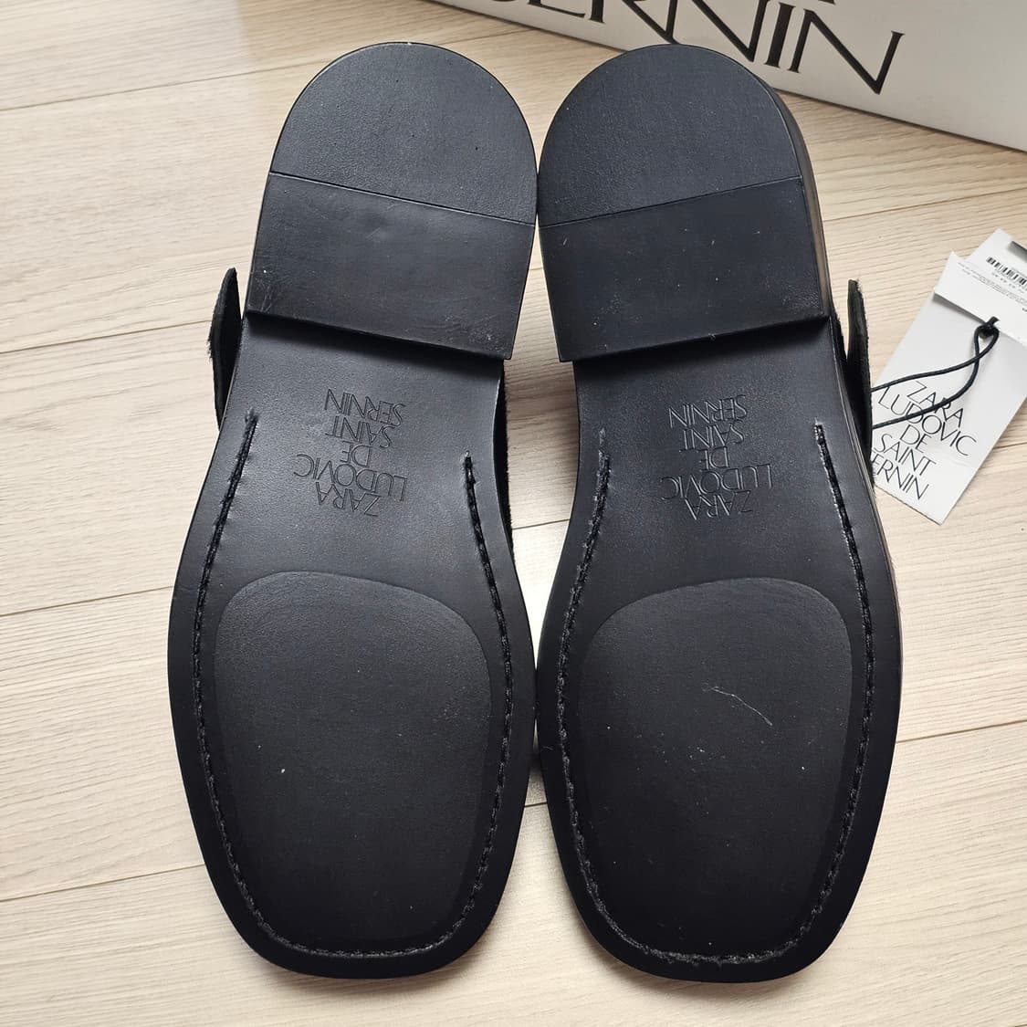 260 새제품) 자라 X 루도빅 드 생 세르냉 퍼 클로그 구두 로퍼 뮬 상품이미지6